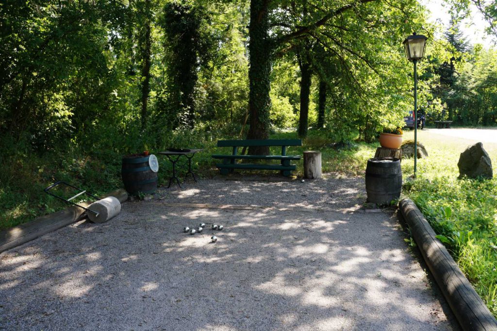 Boule Spielfläche am Forsthaus Jägersburg