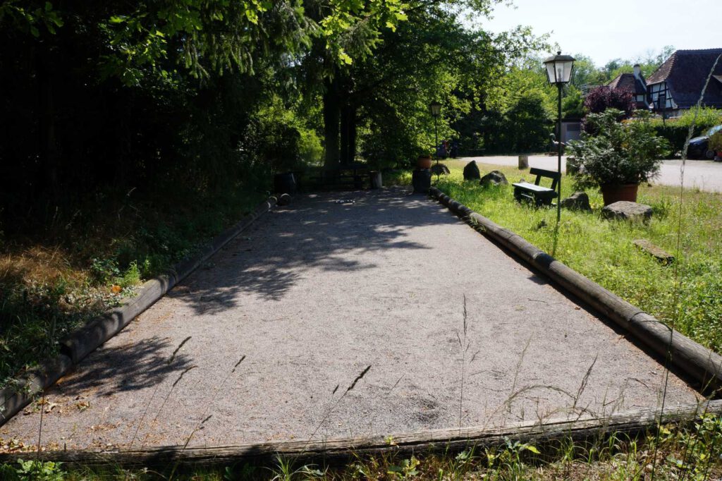 Boule Spielfläche am Forsthaus Jägersburg