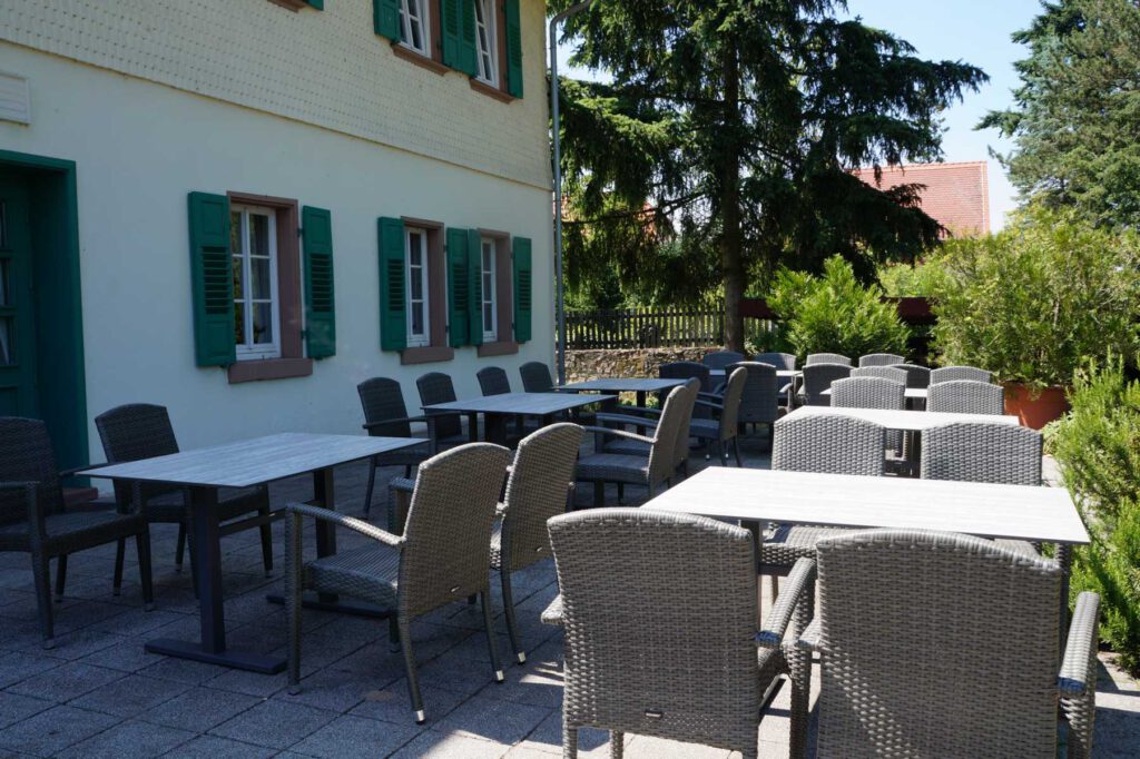 Kleine Terrasse Forsthaus Jägersburg