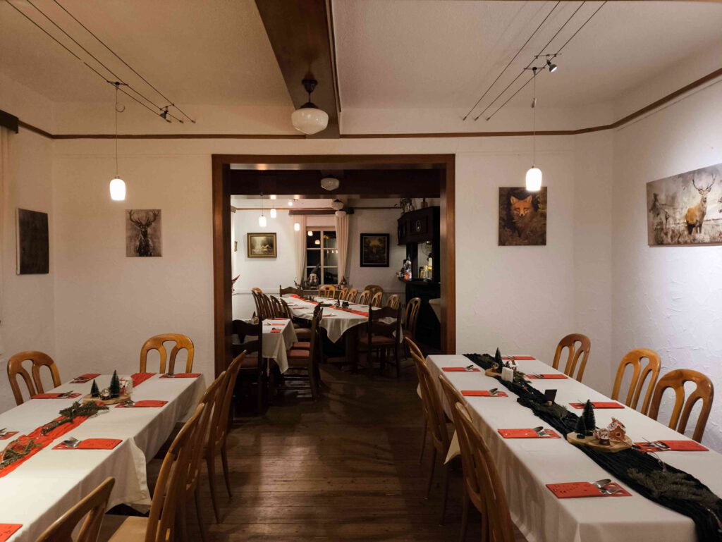 Innenraum Forsthaus Jaegersburg